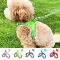 Pet Chest Strap Cat And Dog Walking Running Leashes Breathable Reflective Dog Harness Leash Set Pets Traction Rope Puppy Vest