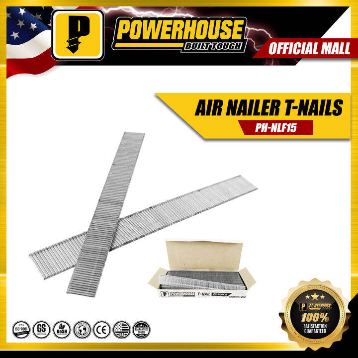 Powerhouse Air Nailer TNails 15mm T Shaped Nails Staple Gun Tacker for