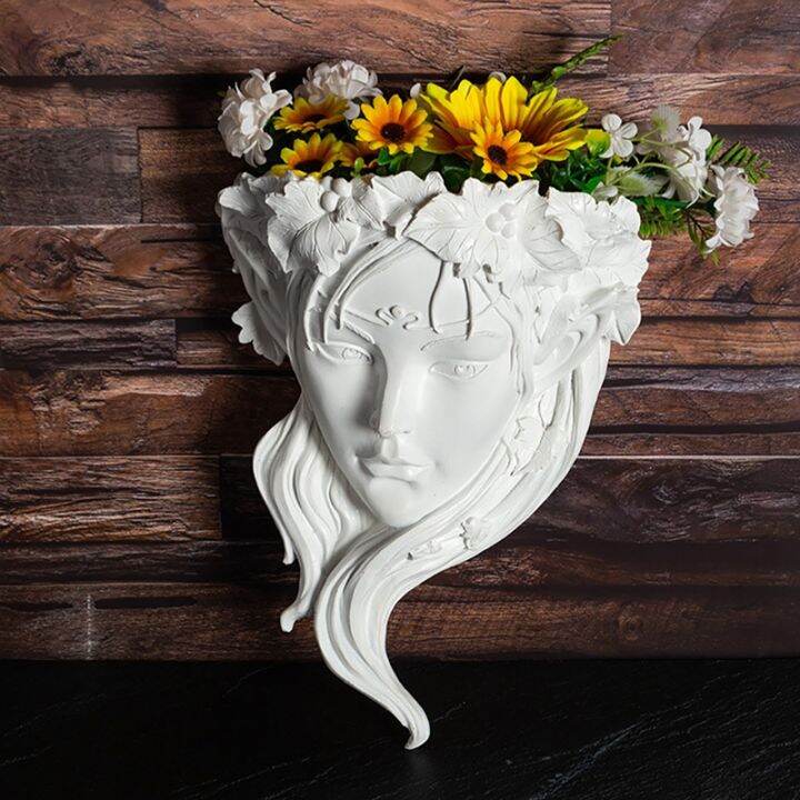 1pcs-wall-hanging-resin-goddess-flower-pot-outdoor-courtyard-succulents-bonsai-home-garden-decoration-pots-crafts