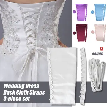 118Inch Wedding Dress Zipper Replacement Adjustable Corset Back