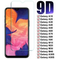 (Bishop Belle)9D เต็มรูปแบบกระจกนิรภัยสำหรับ Samsung Galaxy A10 A20 A30 A40 A50 A60 A70ป้องกันหน้าจอ A80 A90 M10 M20 M30 M40 Glas กรณีฟิล์ม