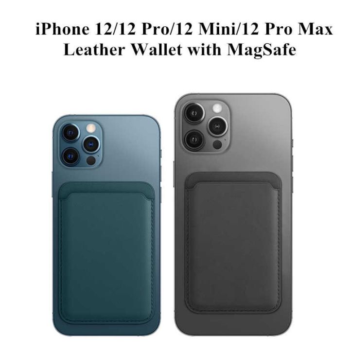 ของแท้-เคสหนังแบบกระเป๋าสตางค์พร้อม-magsafe-สำหรับ-iphone-12-iphone-12-pro-max