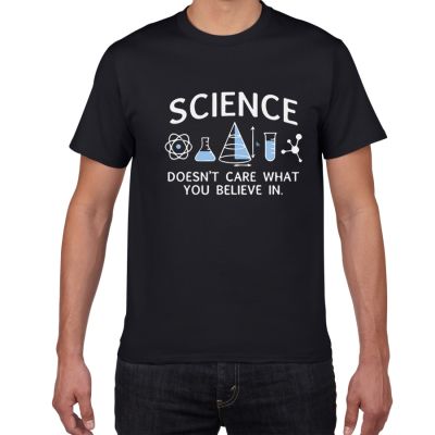 Science Doesnt Care What You Believe In Sarcastic Humor Funny Tshirt Men Cotton Hop T Shirt Men 100% Cotton Gildan
