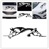 Creative Car Sticker Horses Funny Animal Car Styling Black/White Decal Stickers Wall Decoration