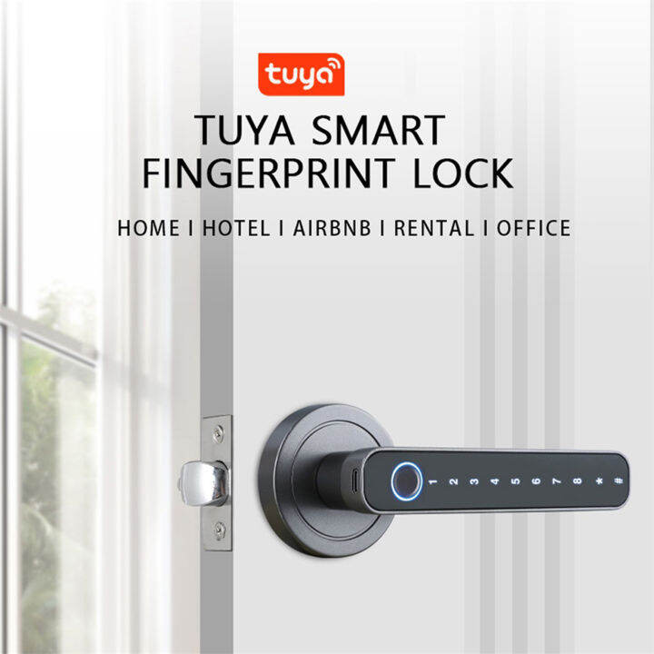WAFU Fingerprint Door Lock 4 Unlocked Ways tuya BT Connection APP