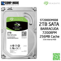 Seagate 2TB BarraCuda SATA 6Gb/s 7200RPM 256MB Cache 3.5-Inch Internal Hard Drive ST2000DM008 - 3Y Warranty