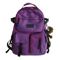 HOCODO Fashion Women Backpack Reflective Nylon Waterproof Backpack Large Capacity Anti-Theft Backpack Unisex School Bag Female