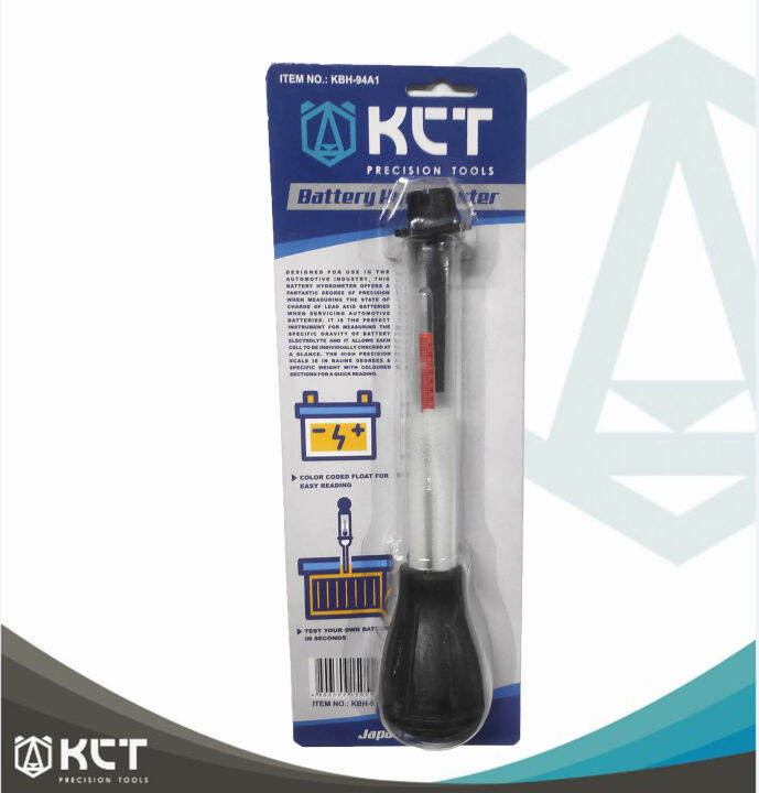 KCT Battery Hydrometer Tester Measuring Lead Acid Batteries Automotive