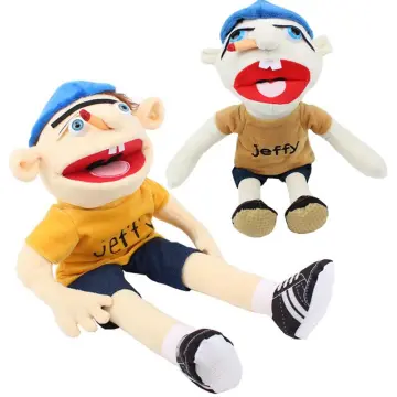 60cm Large Jeffy Boy Hand Puppet Children Soft Doll Talk Show
