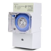 SUL181H Mechanical Timer Switch 220V 16A Din Rail Mount 24H 8 Settings ManualAuto Controller Time Relay