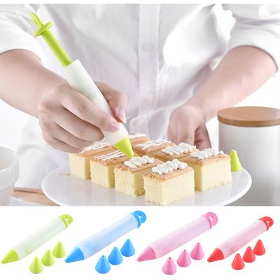 【CC】♚卐◈  Silicone Food Writing Chocolate Decorating Tools Mold  Cookie Icing Piping Pastry Nozzles Baking for Cakes