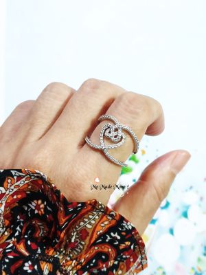 ใหม่ แหวนเพชร CZ รูปหัวใจ แหวนแฟชั่น แหวนเงิน ring womenring แหวนเพชรCZ แหวนจี้เพชร แหวนน่ารัก เครื่องประดับ แหวนเกาหลี แหวนเงิน แหวนรูปหัวใจ