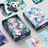 Hatsune Miku Lomo การ์ดเกมการ์ดอะนิเมะญี่ปุ่น1แพ็ค/ 30ชิ้นพร้อมกล่องโปสการ์ดข้อความของขวัญสำหรับการสะสมของตกแต่ง