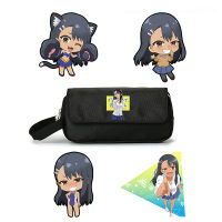 D Dont Toy With Me Miss Nagatoro San Ijiranaide Wallet Pencil Bag Box Oxford Cloth Double Zipper Animation Collection Moneybag