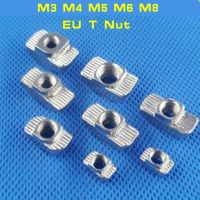 M3 M4 M5 M6 M8 hammer head t nut Drop in fasten connector slide nut for EU 1515 2020 3030 4040 4545 aluminum profile