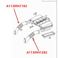 Car Engine inlet duct W220 S300 GL55 S320 S350 S500 S600mer ced esb enz S-class intake hose Air filter and cold air inlet hopper