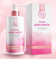 ⚡FLASH SALE⚡♡พร้อมส่ง โลชั่นโฮยอน ออร่าไวท์ *แพคเกจใหม่* Hoyon Aura White Body Serum 300ml