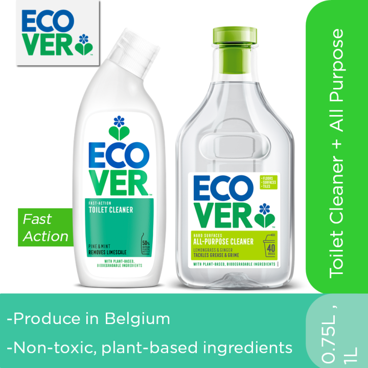 [Bundle] Ecover Toilet Cleaner Pine Fresh 750ml + All Purpose Hard