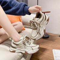 CODDDDGRYTRY ?NEW?พร้อมส่ง COOL SHOES (มาใหม่ AR-34) รองเท้าผ้าใบผู้หญิง เสริมส้น 5 ซม.รองเท้าผ้าใบลำลองเดซ