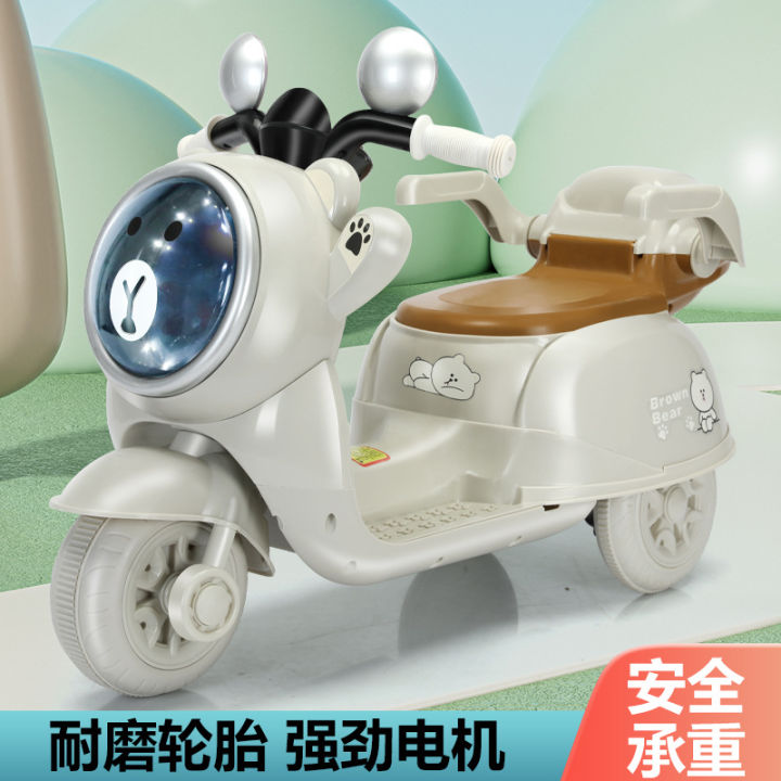 รถยนต์ไฟฟ้าสำหรับเด็กรถจักรยานยนต์สามารถนั่งได้เด็ก-mulan-รถชาร์จแบตเตอรี่สามล้อรถของเล่นไฟฟ้าสำหรับเด็ก