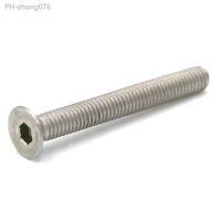 5pcs M5x40mm Pitch 0.8 304 Stainless Steel Hex Socket Countersunk Head Screws DIN7991