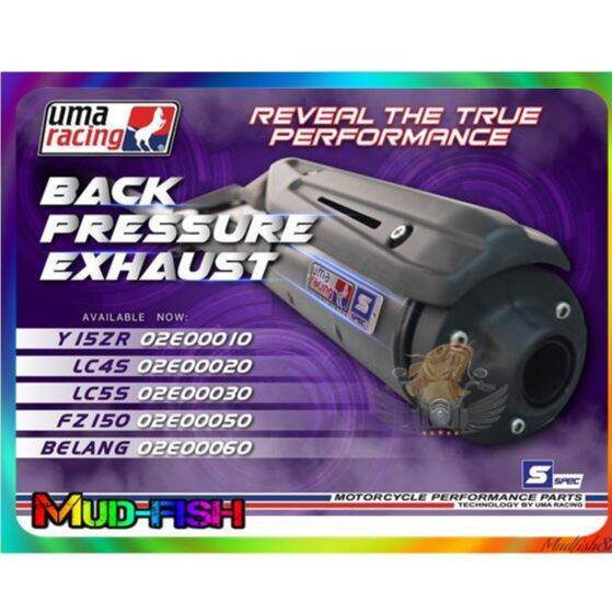 UMA RACING BACK PRESSURE EXHAUST PIPE FOR YAMAHA Y15ZR Lazada