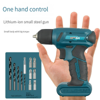 8V Cordless Electric Screwdriver Set Mini Drill Portable Electric Drill Lithium Battery Operated Rechargeable Drill Power Tools