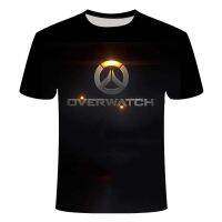 2021 Overwatch Summer Mens Fashion Game Battlefield 3D Digital Printing Casual T-Shirt Oversize Short Sleeve Top