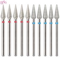 5pcs/lot Diamond Nail Drill Rotary Bits Milling Cutter For Manicure Burr Cuticle Clean Electric Cutter Drill Bits Accessories