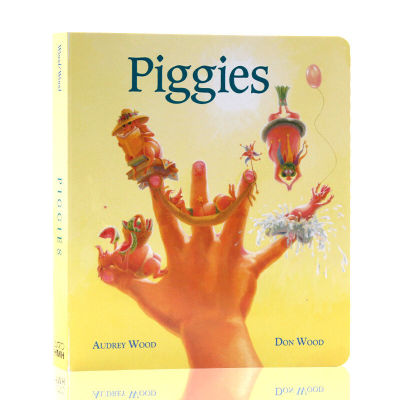 Piggies original English picture book Wu minlan picture book 123 96th childrens English Enlightenment cognition cardboard book Picture Book Master Audrey wood