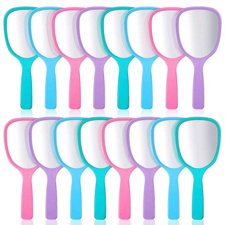 16-pieces-hand-handheld-mirror-with-handle-plastic-travel-makeup-handheld-cosmetic-mirror-portable-vanity-mirror