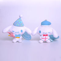 Cinnamoroll Plush Pendant Christmas Toy Keychain Soft Stuffed Gift Doll Xmas