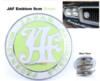 [ JAF ] TOYOTA KE30 KE70 Green JAF Japan Automobile Federation Front Grill Badge Car JDM Emblem 9cm  โลโก้ติดกระจังหน้าแต่งรถยนต์ ของแต่งญี่ปุ่น jdm