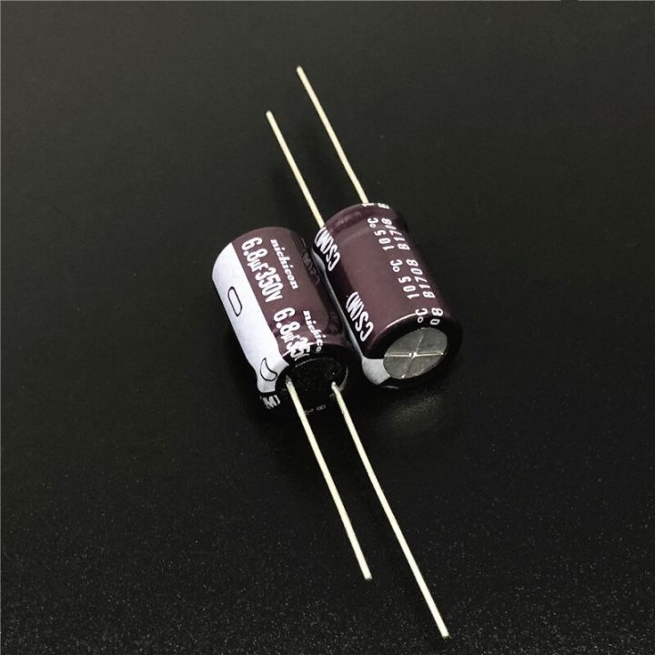 10pcs-100pcs-6-8uf-350v6-8uf-nichicon-cs-series-10x16mm-high-ripple-current-high-reliability-aluminum-electrolytic-capacitor