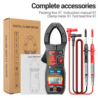 ANENG CM81สมาร์ท AC Clamp Meter Clamp Type Multimeter 6000 Counts Auto Range Voltmeter 600A Ammeter Resistance Meter พร้อมไฟฉาย