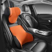 【jw】۩✙  Memory Cotton Neck Car Support Lumbar Cushion and Breathable Headrest