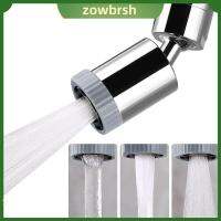 ZOWBRSH 360 ° เครื่องเติมอากาศก๊อกน้ำ 3-ฟังก์ชั่น แกนหมุนแบบหมุน ด้ายสำหรับผู้หญิง เครื่องเติมอากาศแบบอ่างล้างจาน อุปกรณ์สำหรับห้องครัว