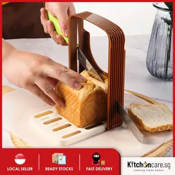 Manual Plastic Loaf Bagel With Cutting Guide Splicing Slicing Machine Bread  Slicer Toast Cutter Kitchen Tool