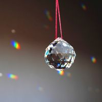 15mm 1 Piece Clear Crystals Glass Faceted Ball For Chandeliers Shinning Prism Pendant For Sale Rainbow Light Cups  Mugs Saucers