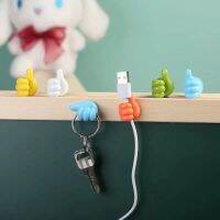 hot【DT】❍  Hand-shaped Rubber Holder Glasses Cable Cord Charging Adhesive Car Storag Organizer Decorations