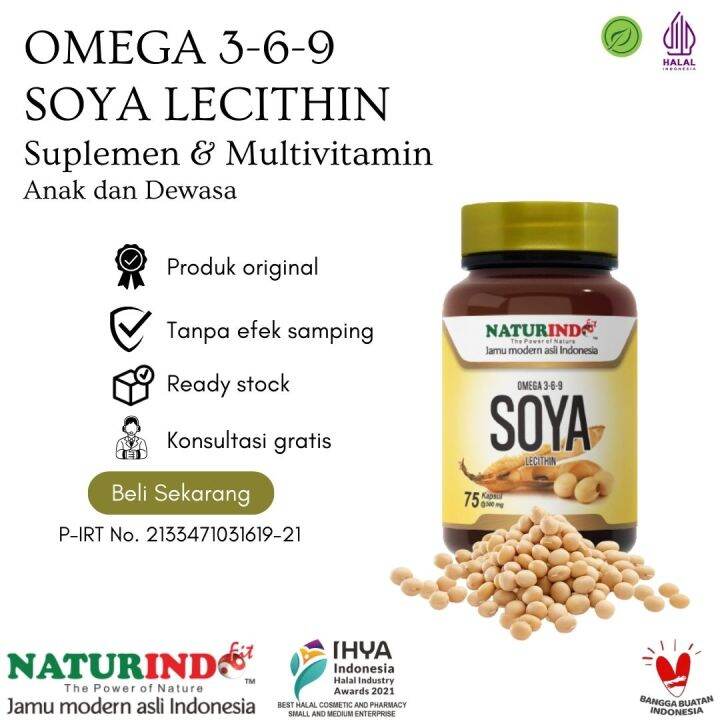 Omega soya lecithin 369 untuk nutrisi kecerdasan suplemen