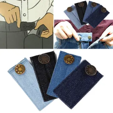 1/5/10/20pcs Metal Button Extender For Pants Jeans Free Sewing Adjustable  Retractable Waist Extenders Button Waistband Expanders