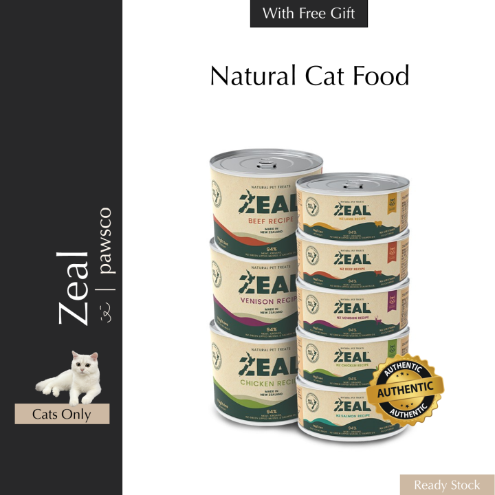 New Zealand Zeal Cat Wet Food Canned Food Main Food / Zeal Makanan