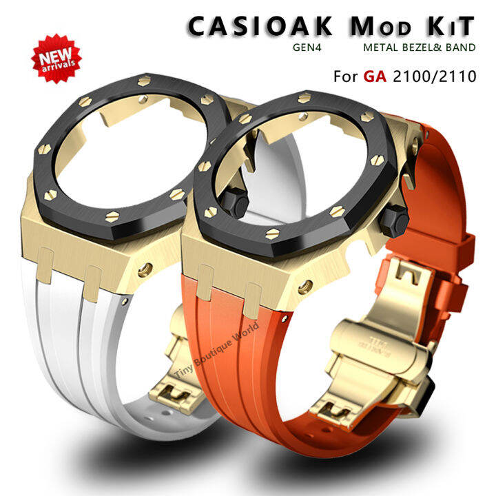 4th-ga2100-casioak-mod-สแตนเลส-ยางสำหรับ-casio-ga-2100-2110-modification-kit