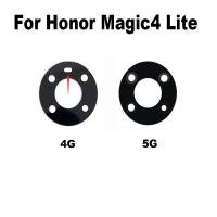 ของแท้สำหรับ Honor Magic4 Lite กระจกกล้องถ่ายรูปกระจกกล้องมองหลังกระจกกล้องถ่ายรูปที่มีกาวกาวสติ๊กเกอร์4 Lite