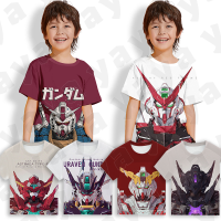 YAYA *Gundam เสื้อสวมหัวแฟชั่นสำหรับเด็ก,เสื้อยืดพิมพ์ลาย3D ใส่ได้ทุกวันใส่ไปงานปาร์ตี้