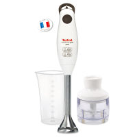 Tefal HB1021 Turbomix Plus Hand Blender (800ml) บีกเกอร์&amp;มินิชอปเปอร์ใบมีดสแตนเลส 2 ใบ 350W สีขาว