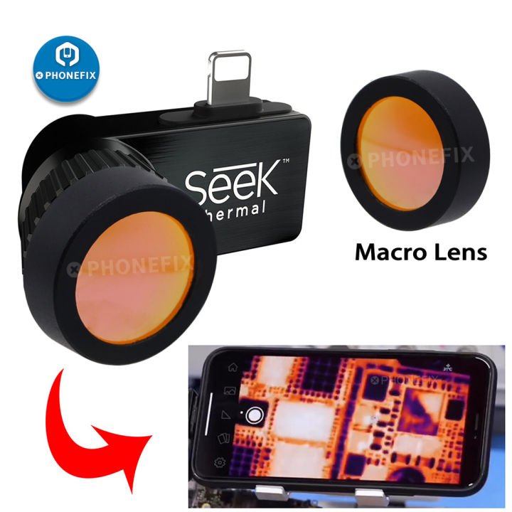 เลนส์มาโครสำหรับ-seek-compact-xr-pro-กล้องความร้อนใกล้โฟกัสเลนส์ขยายสำหรับการบำรุงรักษาศัพท์มือถือเมนบอร์ดโฟกัส