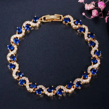 Dark blue clearance stone bracelet