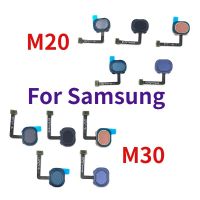 สำหรับ Samsung M20 M205F M30 M305F สายเคเบิลงอได้ลายนิ้วมือใหม่ปุ่มเมนูบ้านสายเคเบิลงอได้ชิ้นส่วนซ่อม